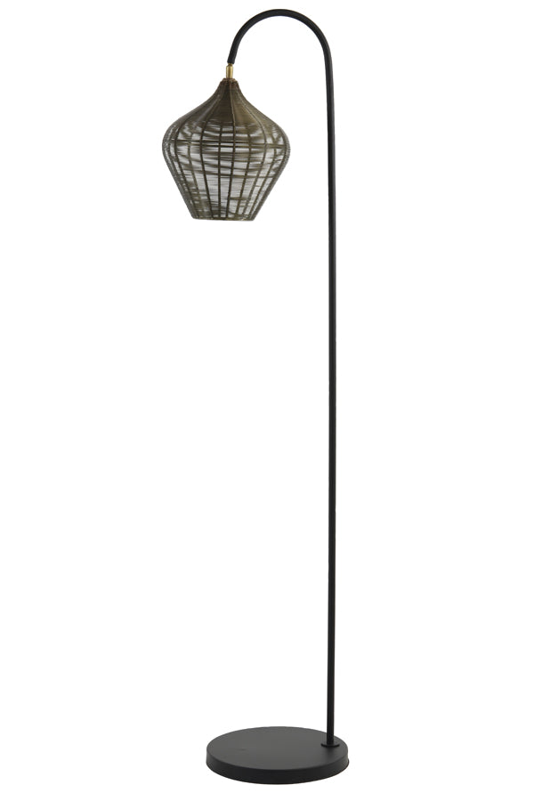 Floor lamp 35x30x160 cm ALVARO antique bronze+matt black