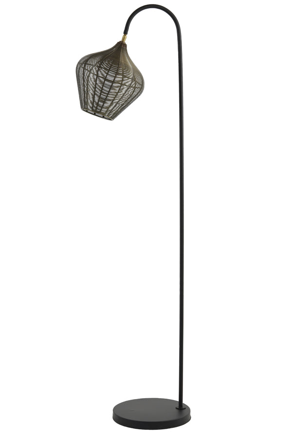 Floor lamp 35x30x160 cm ALVARO antique bronze+matt black