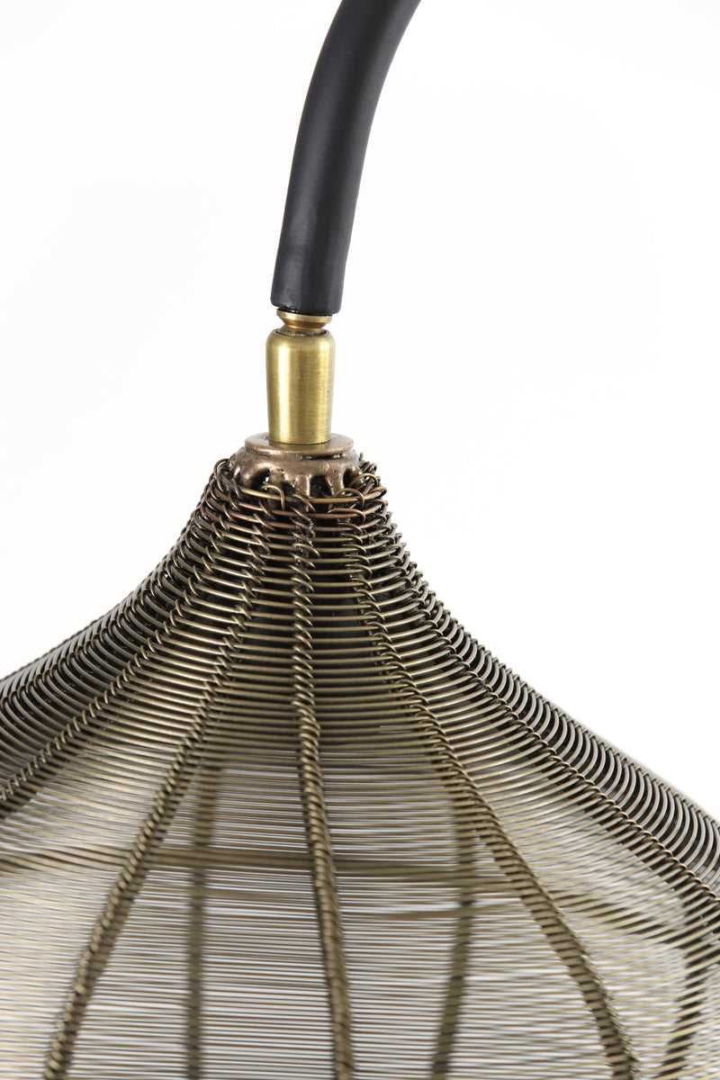 Floor lamp 35x30x160 cm ALVARO antique bronze+matt black