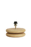 Lamp base 25x9 cm EBOLI wood matt natural