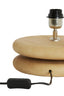 Lamp base 25x9 cm EBOLI wood matt natural