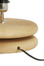 Lamp base 25x9 cm EBOLI wood matt natural