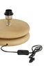 Lamp base 25x9 cm EBOLI wood matt natural