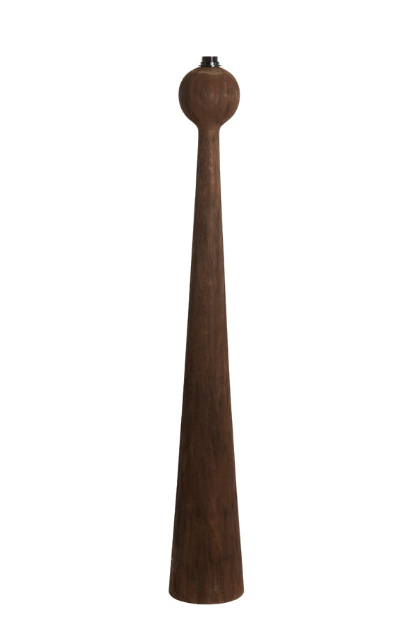Floor lamp 18x125 cm FESTINA wood matt dark brown