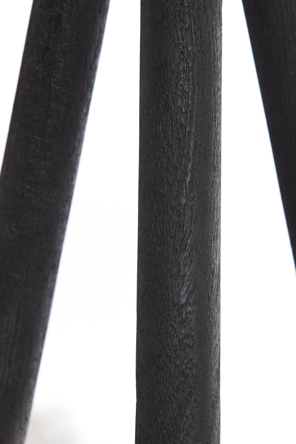 Floor lamp tripod 52x52x122 cm ILIAS wood matt black