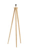 Floor lamp tripod 52x52x122 cm ILIAS wood matt natural