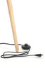 Floor lamp tripod 52x52x122 cm ILIAS wood matt natural