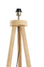 Floor lamp tripod 52x52x122 cm ILIAS wood matt natural