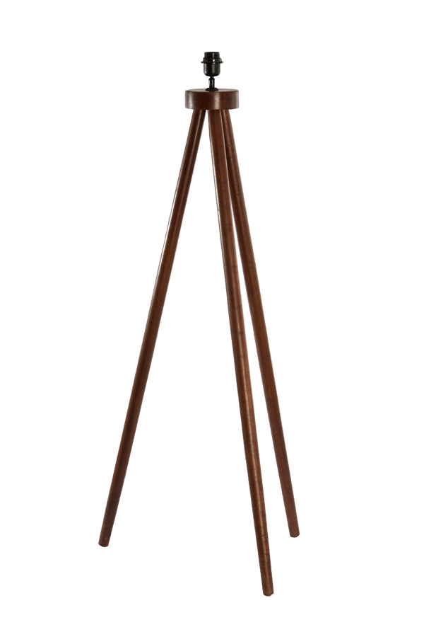 Floor lamp tripod 52x52x122 cm ILIAS wood russet