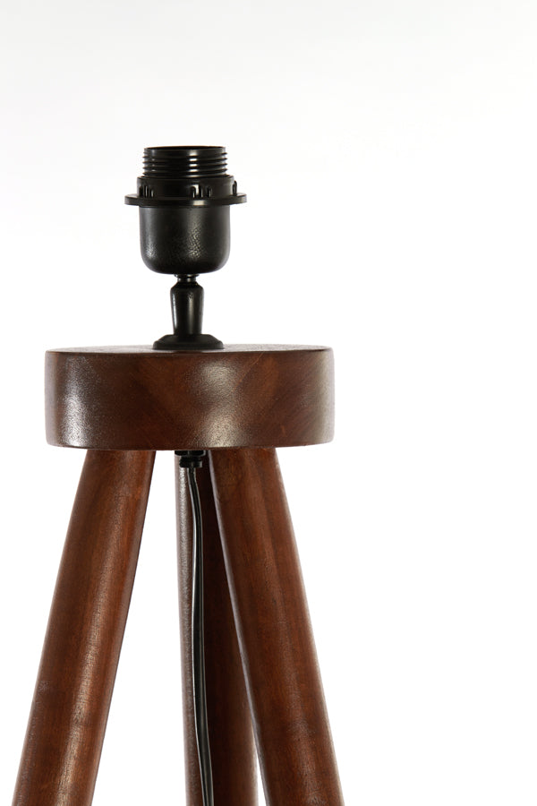 Floor lamp tripod 52x52x122 cm ILIAS wood russet