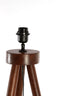 Floor lamp tripod 52x52x122 cm ILIAS wood russet