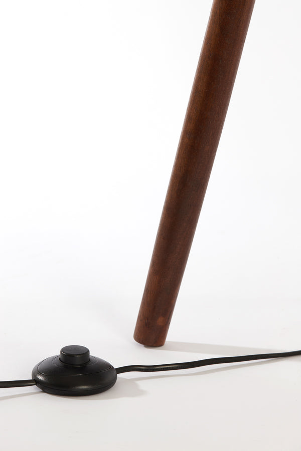 Floor lamp tripod 52x52x122 cm ILIAS wood russet