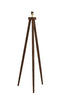Floor lamp tripod 52x52x122 cm ILIAS wood matt dark brown