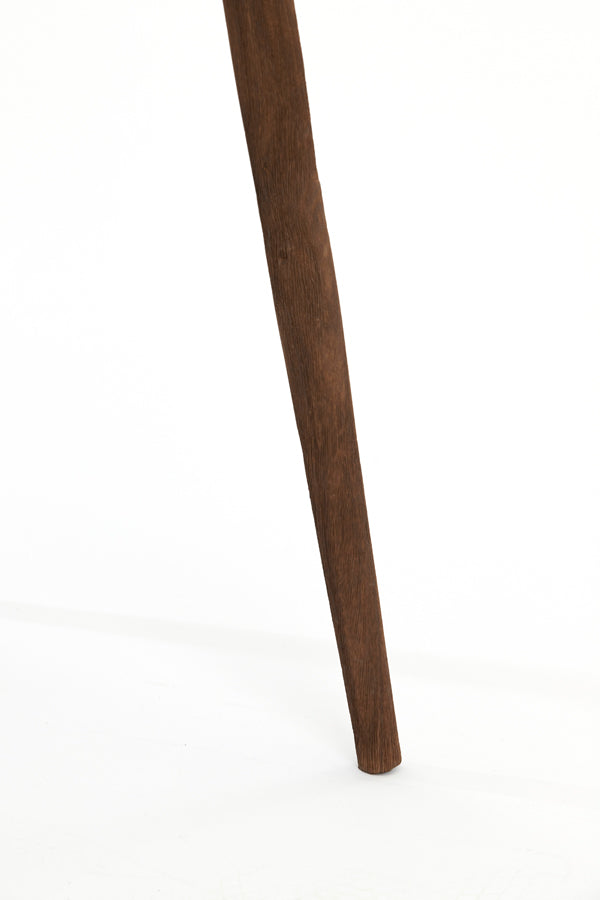 Floor lamp tripod 52x52x122 cm ILIAS wood matt dark brown