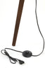 Floor lamp tripod 52x52x122 cm ILIAS wood matt dark brown