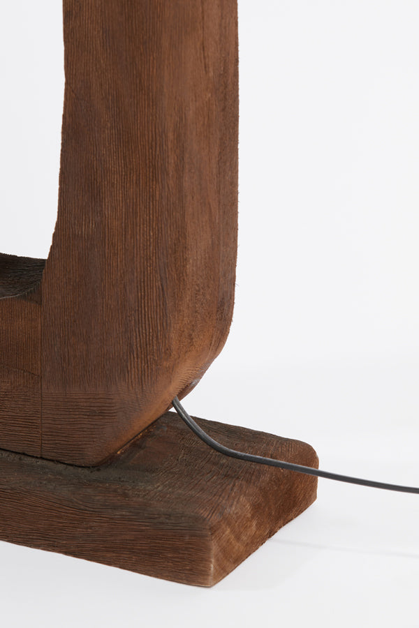 Floor lamp 38x12x125 cm KELAFO wood chocolate brown