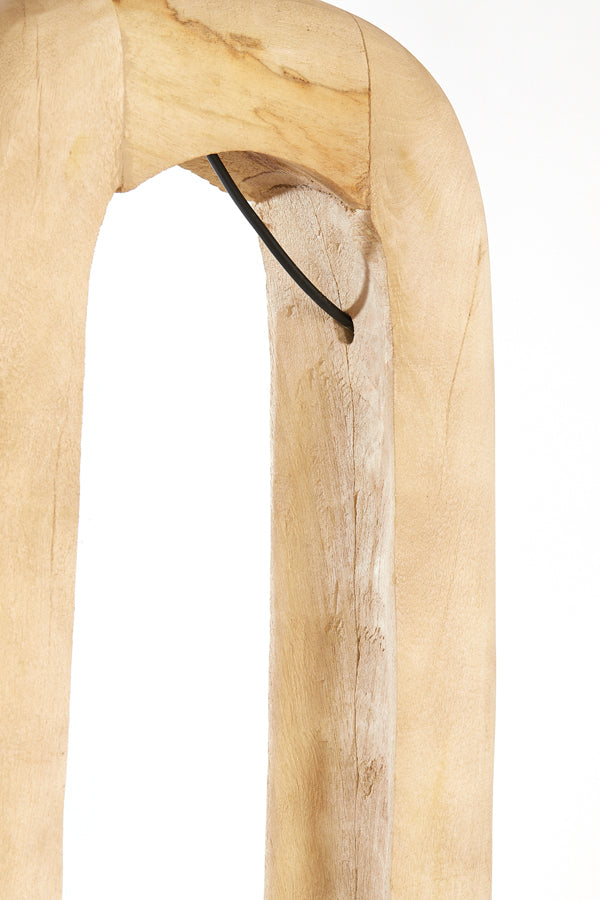 Floor lamp 38x12x125 cm KELAFO wood matt natural