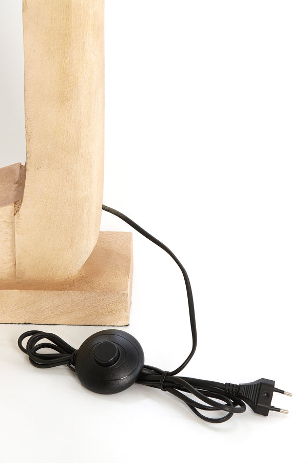 Floor lamp 38x12x125 cm KELAFO wood matt natural