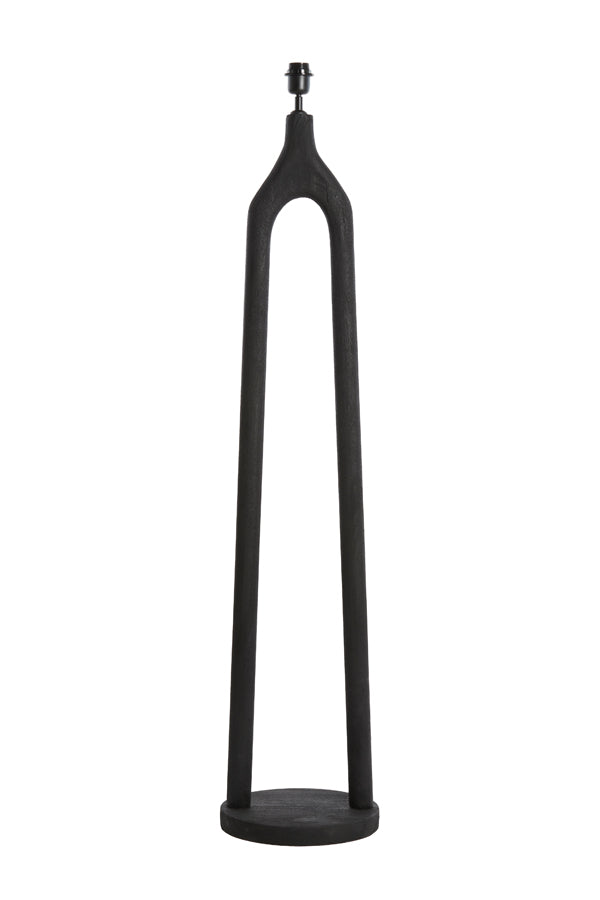 Floor lamp 30x135 cm XITTA wood matt black