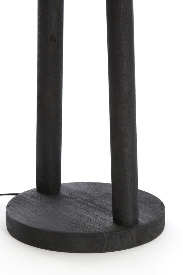 Floor lamp 30x135 cm XITTA wood matt black