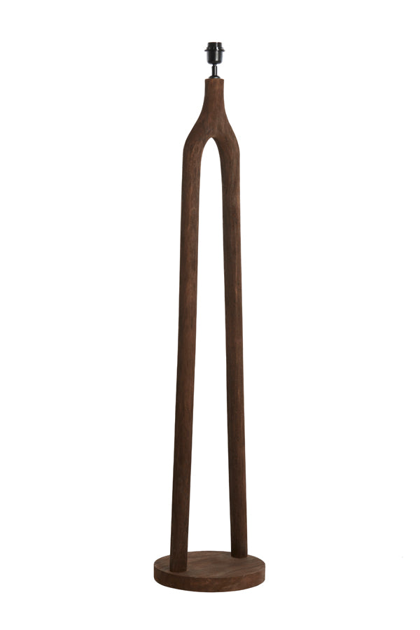 Floor lamp 30x135 cm XITTA wood matt dark brown