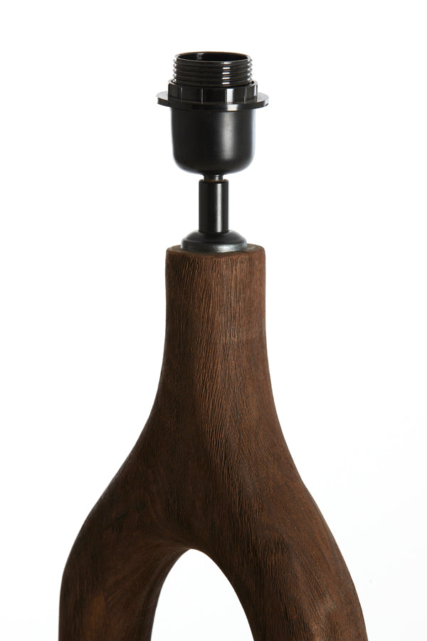 Floor lamp 30x135 cm XITTA wood matt dark brown