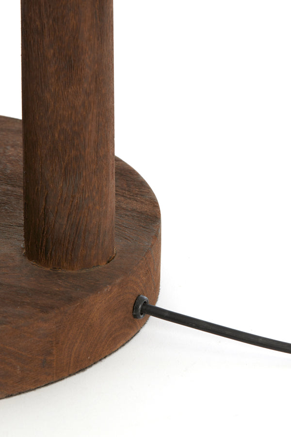 Floor lamp 30x135 cm XITTA wood matt dark brown