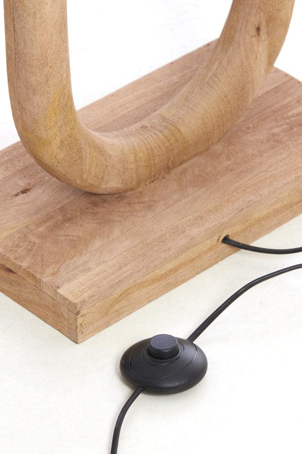 Floor lamp 35x20x119 cm PACECO wood matt natural