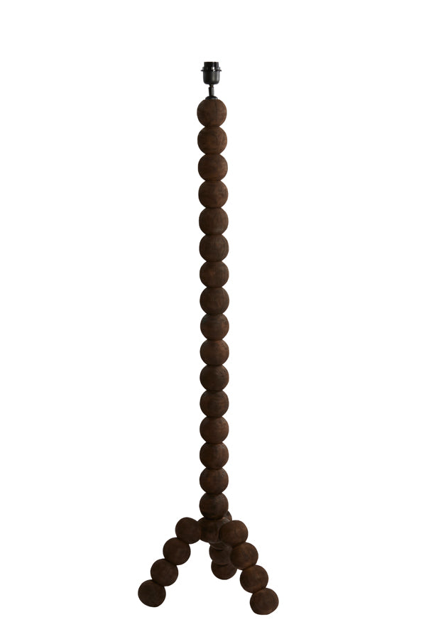 Floor lamp 35x35x130 cm VEGLIO wood matt dark brown