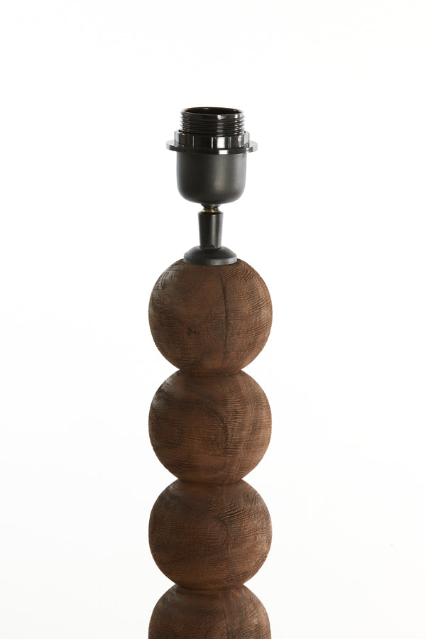 Floor lamp 35x35x130 cm VEGLIO wood matt dark brown