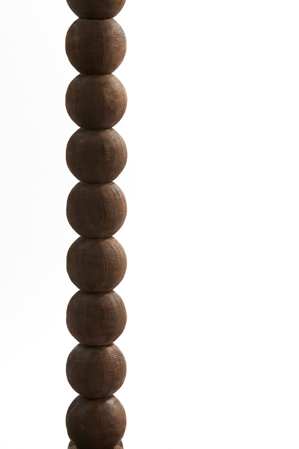 Floor lamp 35x35x130 cm VEGLIO wood matt dark brown