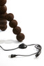 Floor lamp 35x35x130 cm VEGLIO wood matt dark brown