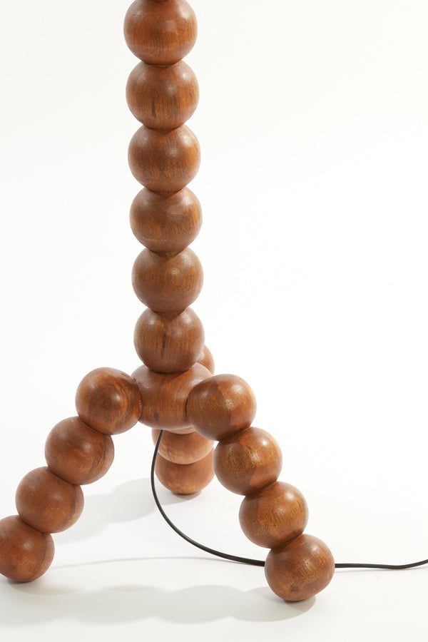 Floor lamp 35x35x130 cm VEGLIO wood oil brown