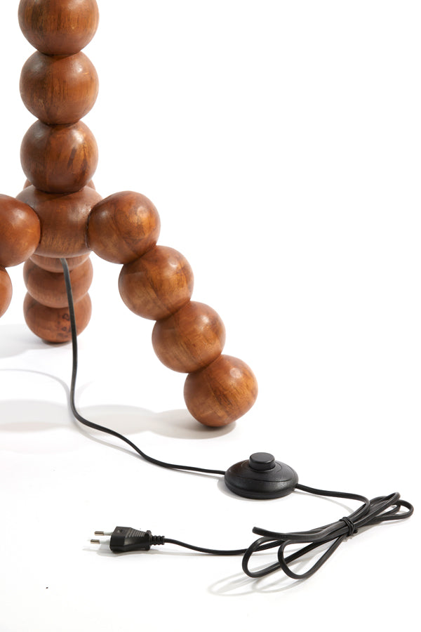 Floor lamp 35x35x130 cm VEGLIO wood oil brown