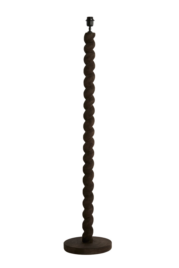 Floor lamp 30x138 cm NANNO wood matt grey-brown