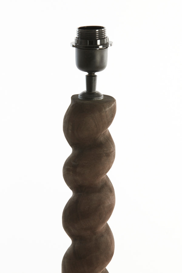 Floor lamp 30x138 cm NANNO wood matt grey-brown