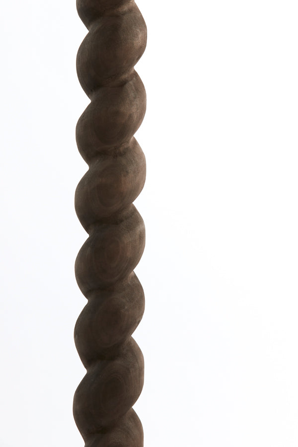 Floor lamp 30x138 cm NANNO wood matt grey-brown