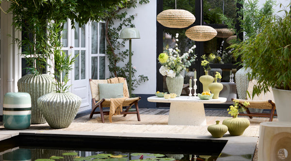 Floor lamp 40x155 cm MARIVET olive green+light green