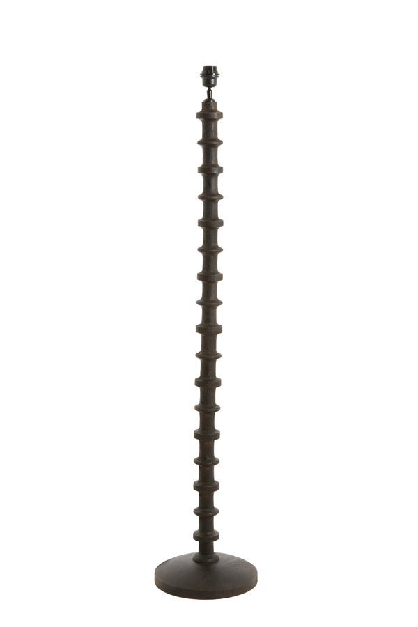 Floor lamp 30x135 cm CECILY wood matt dark russet