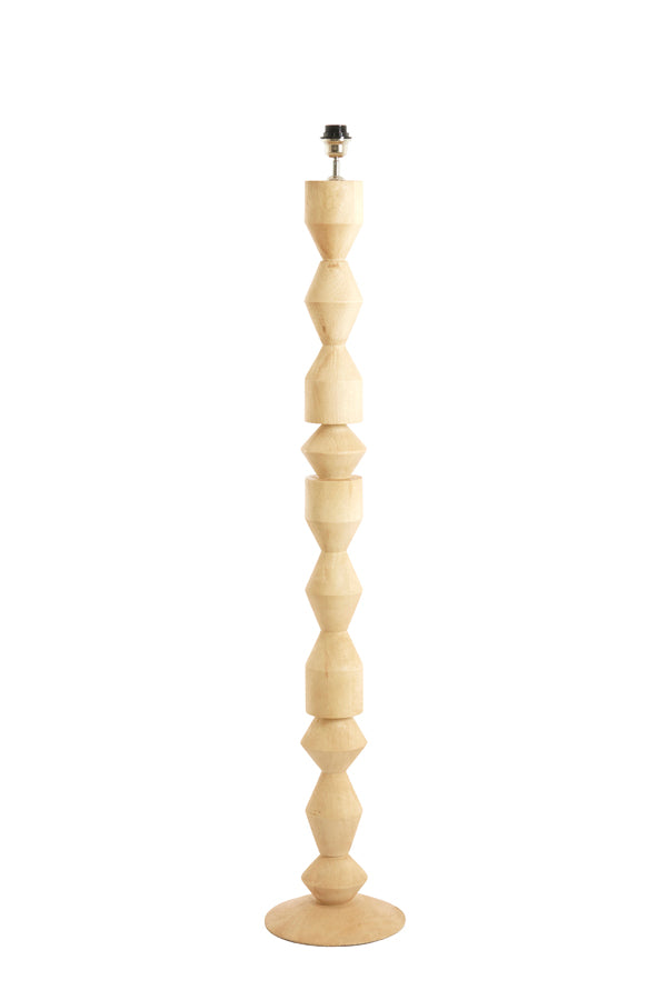 Floor lamp 23x133 cm EDIE wood matt natural