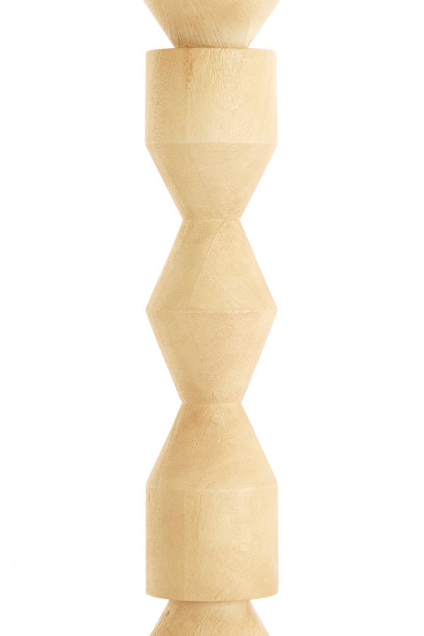 Floor lamp 23x133 cm EDIE wood matt natural