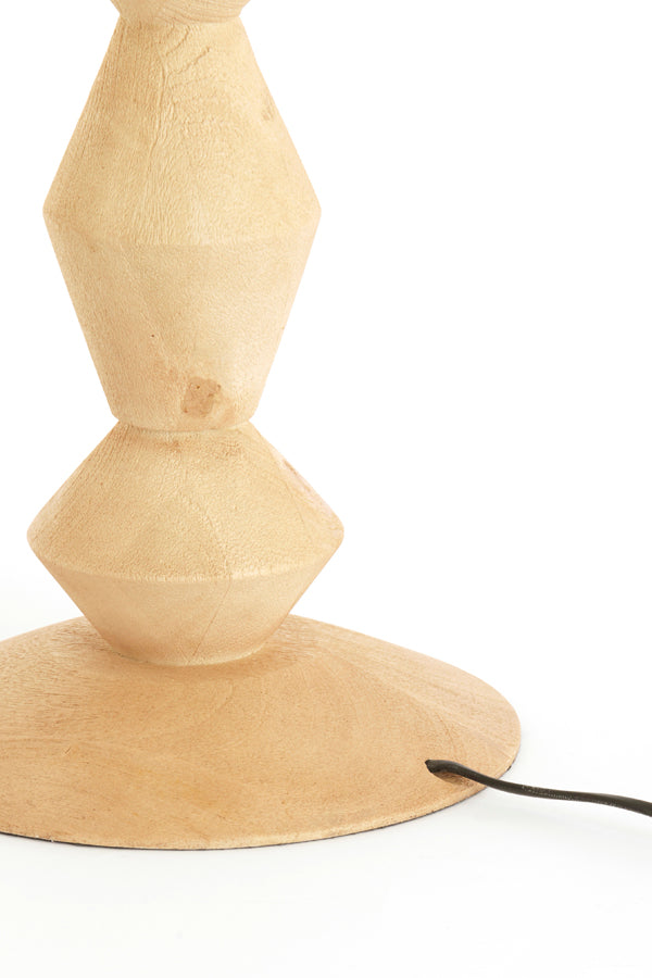Floor lamp 23x133 cm EDIE wood matt natural