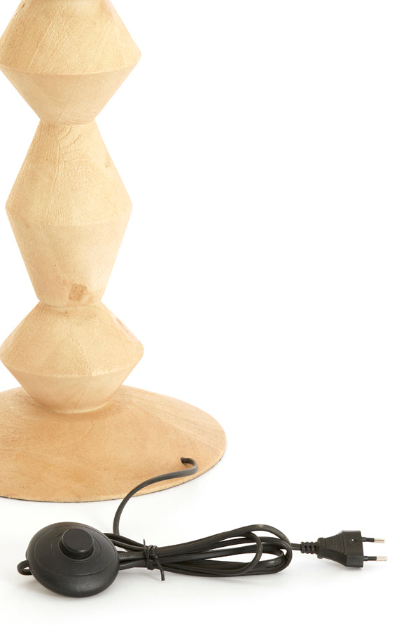 Floor lamp 23x133 cm EDIE wood matt natural