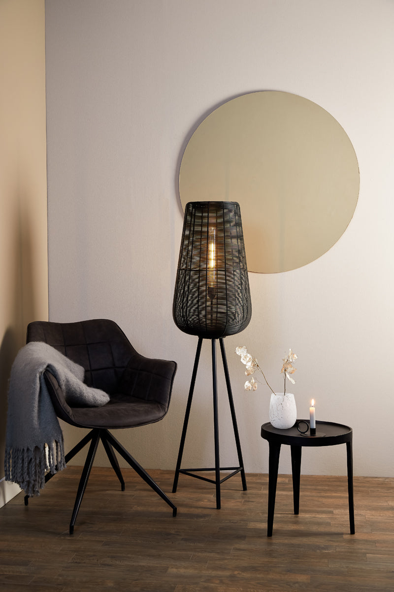 Floor lamp tripod 37x135 cm ADETA matt black