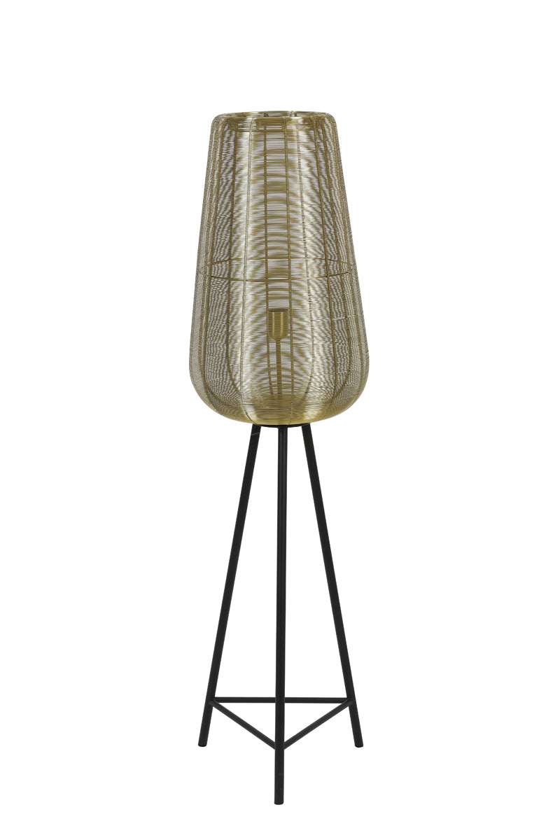 Floor lamp tripod 37x135 cm ADETA gold+matt black