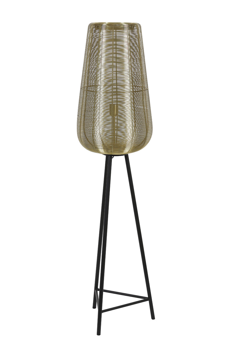 Floor lamp tripod 37x147 cm ADETA gold+matt black