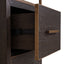 Display cabinet Carter brown small 2-drawers