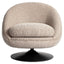 Lounge chair Nodo natural chunky swivel