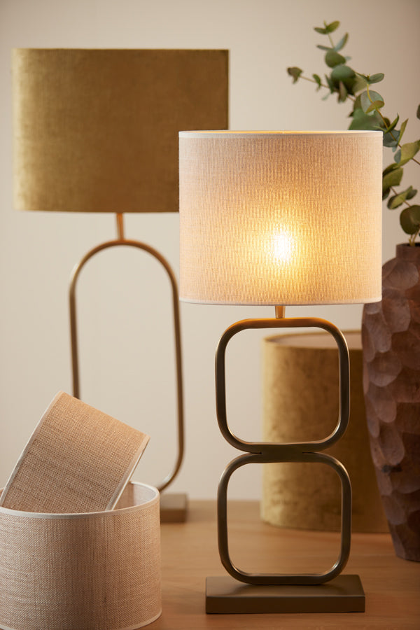 Lamp base 23x11,5x46 cm LUTIKA light gold