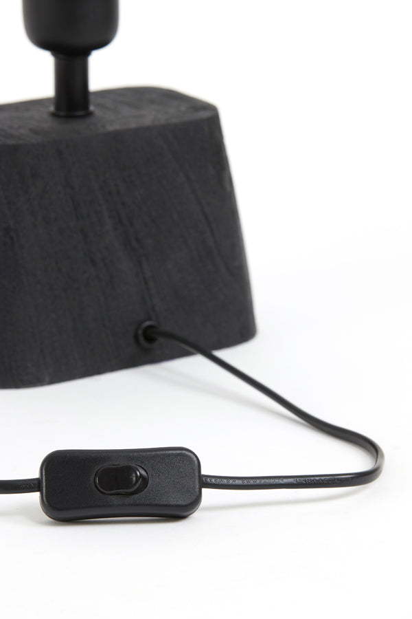 Lamp base 11x9x19 cm KARDAN wood matt black